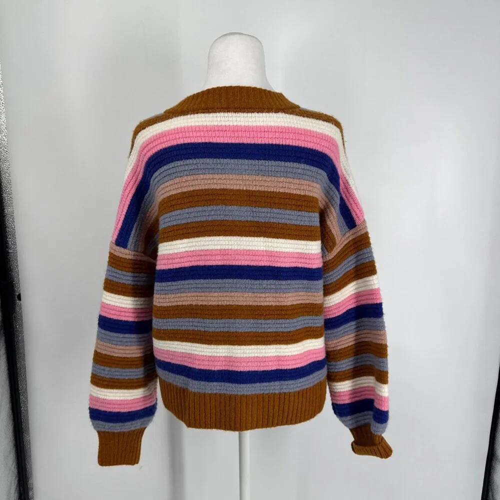 Madewell Striped Springview Sweater Cardigan Size S - Picture 7 of 13